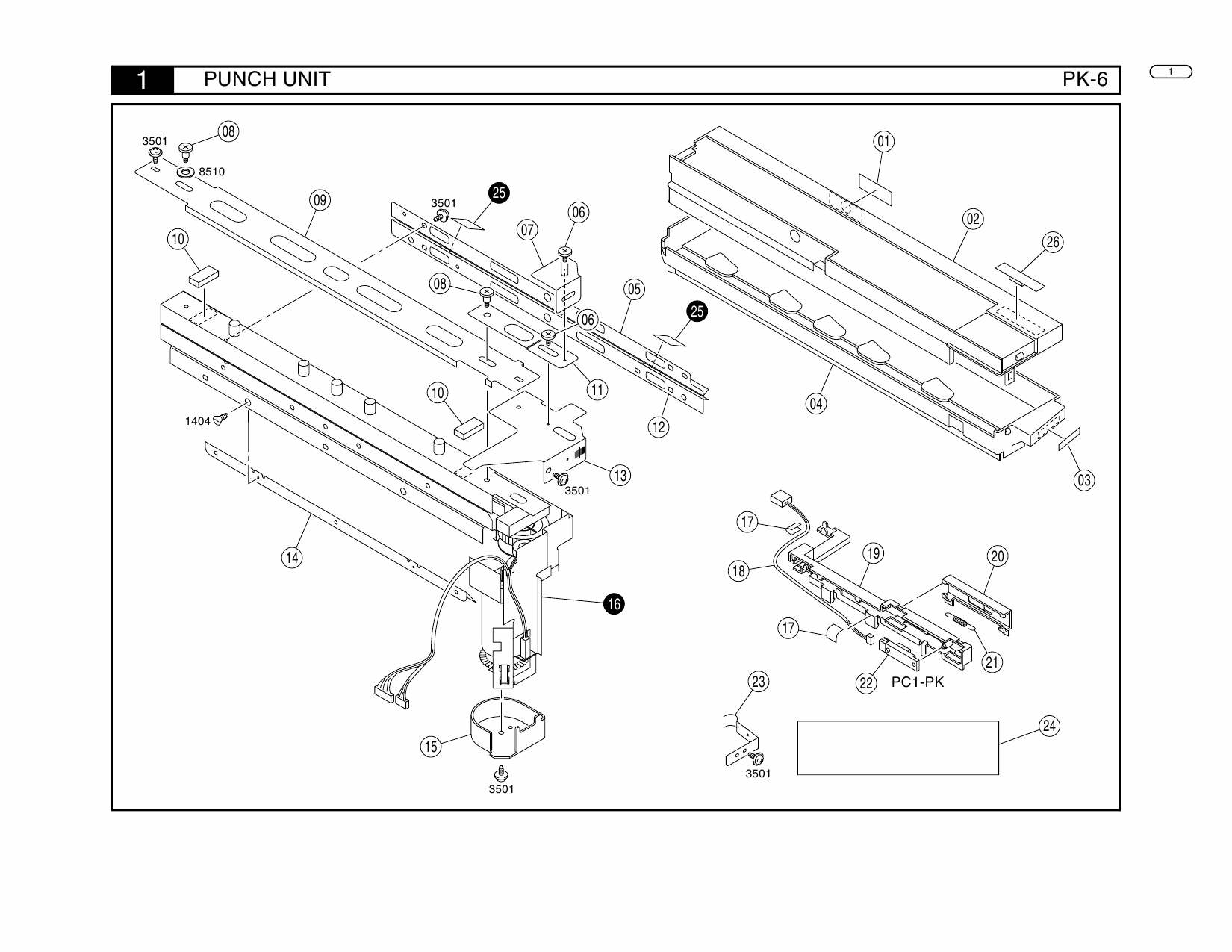 Konica-Minolta Options PK-6 Parts Manual-4